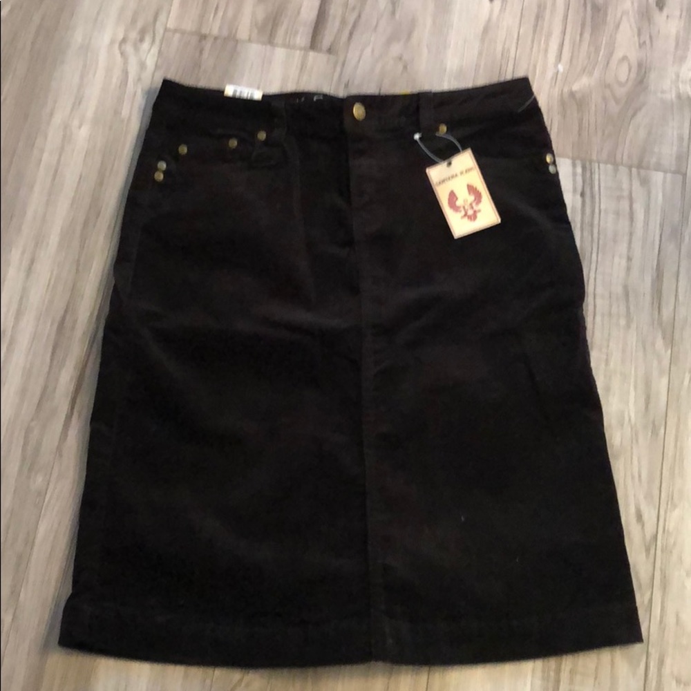 Santana Jeans Black corduroy skirt